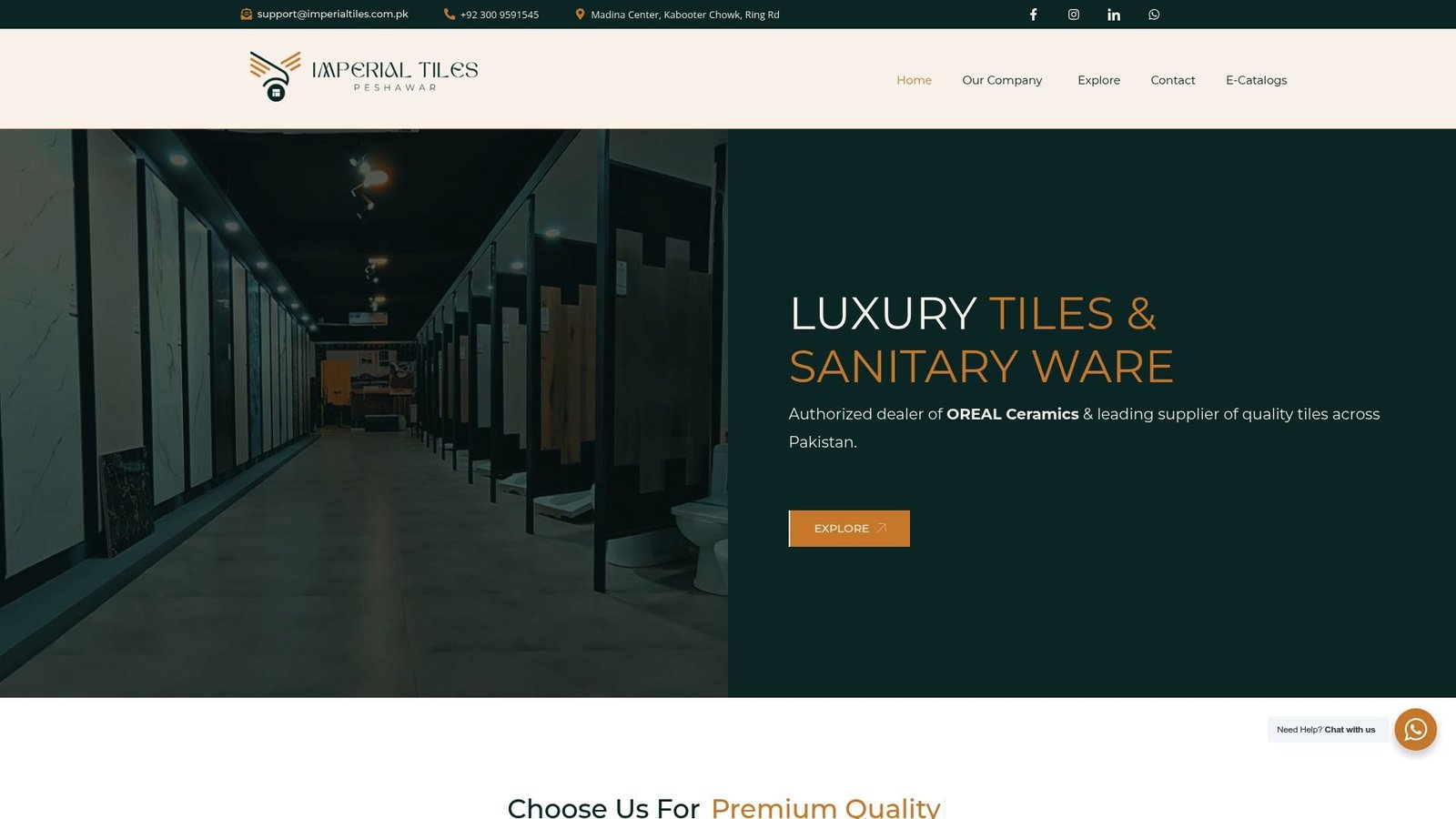 Imperial Tiles website